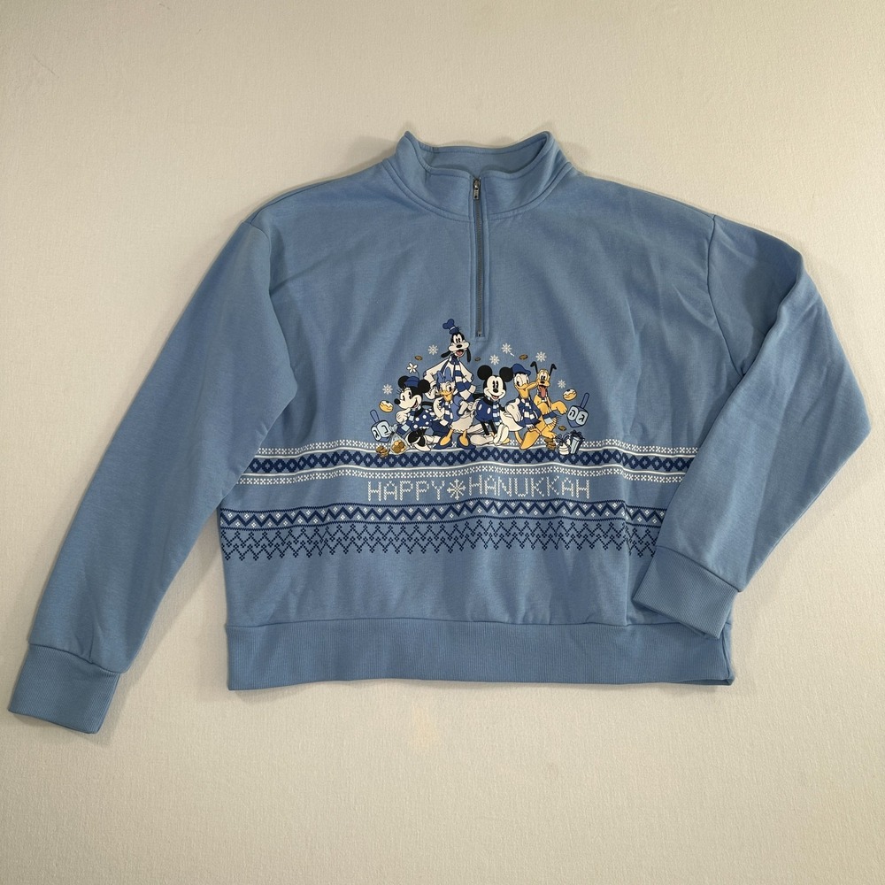 Her Universe Disney Womens Hanukkah Mickey Sweatshirt Size XL